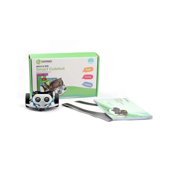 Microbit Robot Coche Cutebot Smart Kit para micro:bit con Sensores de Ultrasonidos, Sigue-líneas y Motores de Alta Velocidad 2 Microbit Robot Coche Cutebot Smart Kit para micro:bit con Sensores de Ultrasonidos, Sigue-líneas y Motores de Alta Velocidad 2