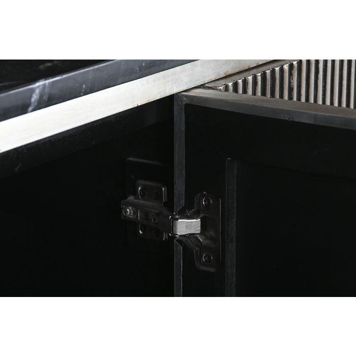Buffet Moderno DKD Home Decor Plateado Negro 40 x 85 x 180 cm 4 Buffet Moderno DKD Home Decor Plateado Negro 40 x 85 x 180 cm 4