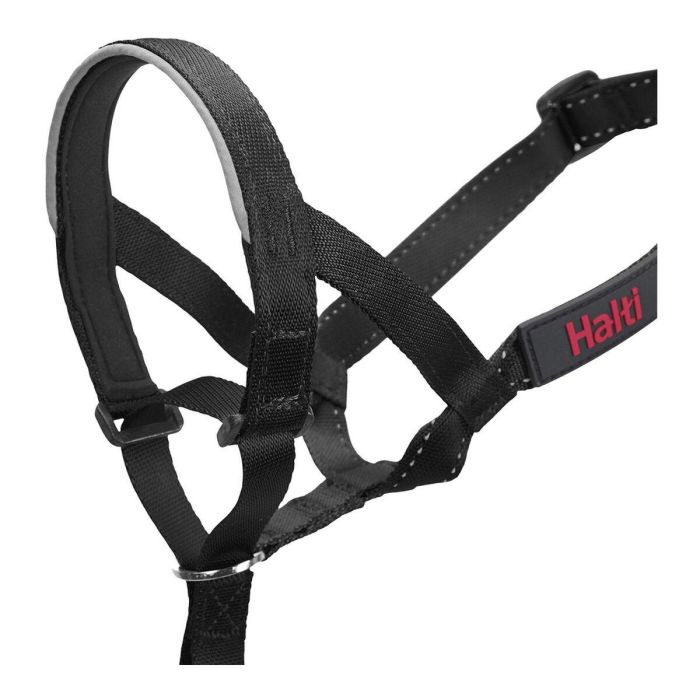 Halti Bozal Headcollar Negro Talla 4 Acolchado Antitirones Resistente Ligero Cuello 46-62cm Hocico 30-40cm Akita, Rottweiler 8