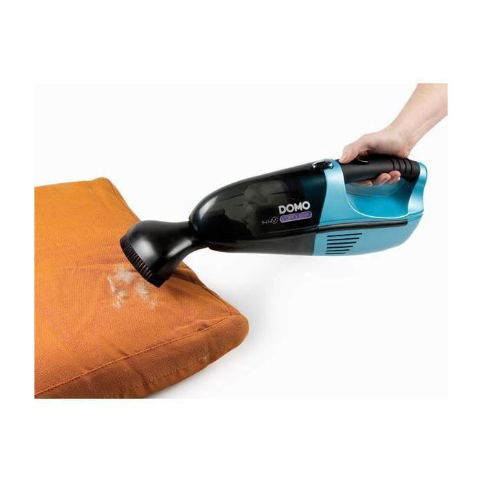 Domo DO211S Aspiradora de Mano 14.4V Sin Bolsa con Boquilla Larga, Boquilla para Muebles y Cepillo Extra Grande 1