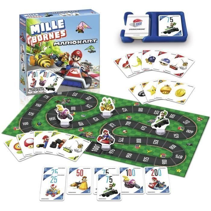 DUJARDIN DUJ3262190413467 Mille Bornes Mario Kart 2023 - Juego de cartas - ¡Recorre los 1000 Bornes con Mario y sus amigos! 1