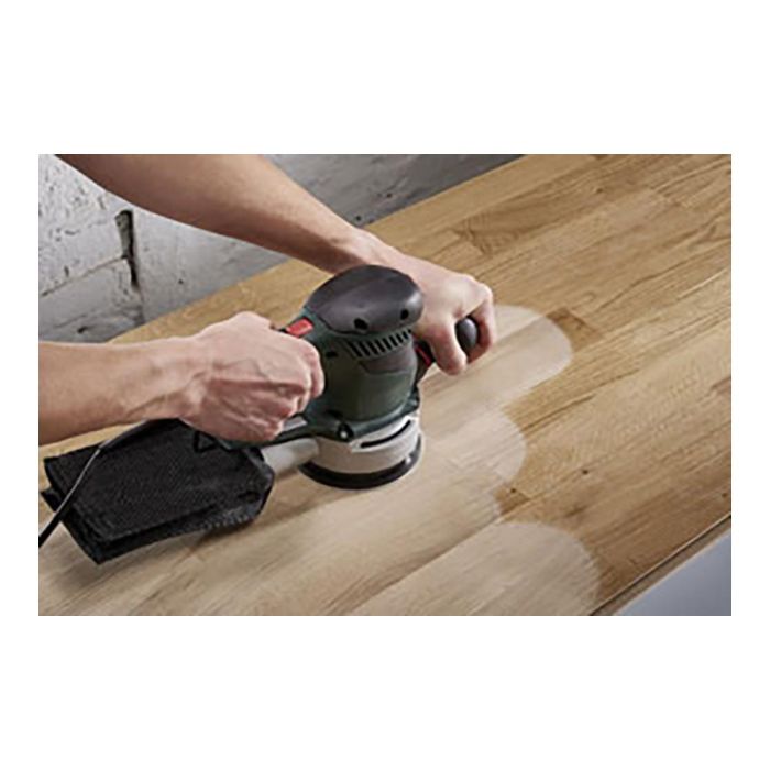 Wolfcraft Hojas de lijar adhesivas de corindón perforadas Ø125 mm Grano 80 Pack 5 uds 1