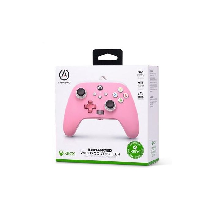 Power A Mando con Cable 1518815-02 Enhanced para Xbox Series X/S Rosa 8