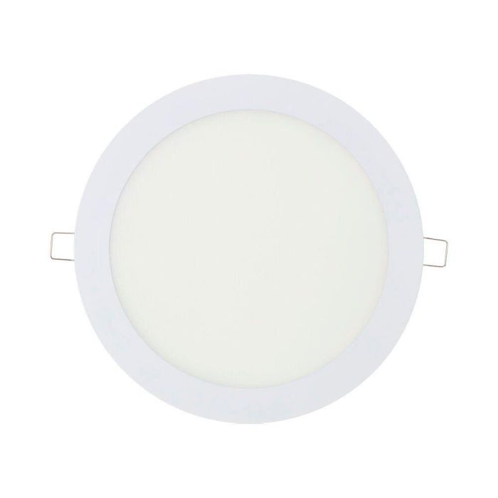 EDM Downlight LED Empotrable Redondo 20W Luz Fría 6400K 1500 Lúmenes Blanco Ø22.5 cm IP20, Incluye Transformador