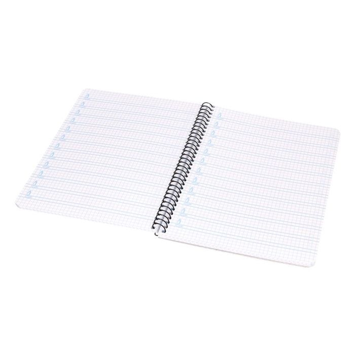 Cuaderno Espiral Liderpapel Cuarto Pautaguia Tapa Dura 80H75 gr Cuadro Pautado 4 mm Con Margen 6 unidades 7