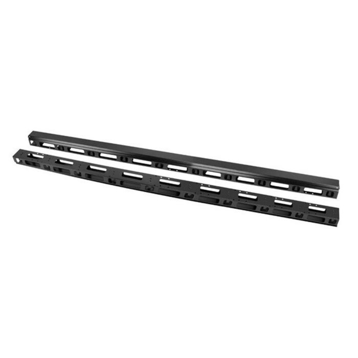 Lanberg - Juego 2 Paneles Organizadores Cables Verticales 47U Rack 19" Armarios 800mm FF01 FF02 Acero Negro