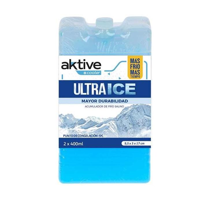 Acumulador de frio salino 400 ml aktive cooler 9,5x17 cm en pack de 2 2 Acumulador de frio salino 400 ml aktive cooler 9,5x17 cm en pack de 2 2
