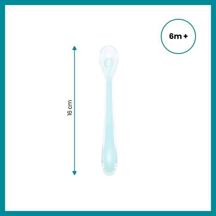 BABYMOOV Baby Spoons - Cucharas de silicona primera edad 3