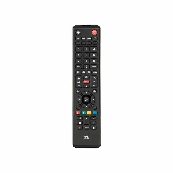 One For All URC1919 Mando a distancia para Televisor Toshiba - 100% Compatible, Sin Programación, Negro