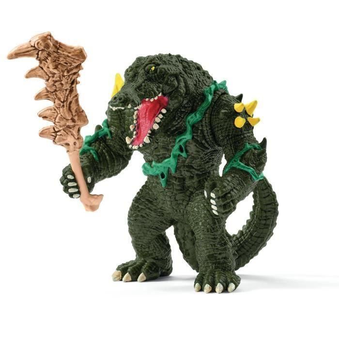 Schleich 42497 Ataque a la Fortaleza de Hielo, Criaturas de Eldrador con Tigre Dientes de Sable y Cocodrilo Luchador 5