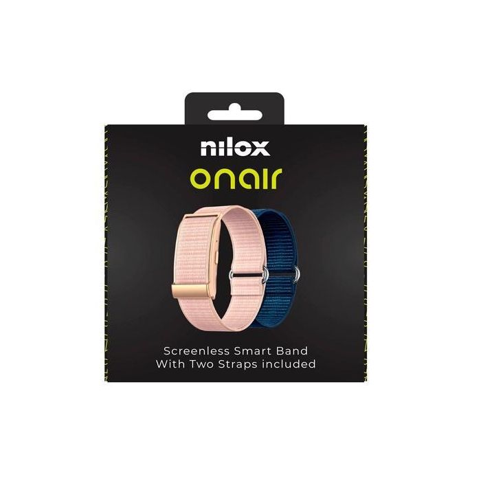 Nilox Pulsera Inteligente Sin Pantalla Bluetooth Incluye Dos Pulseras Rosa Y Azul