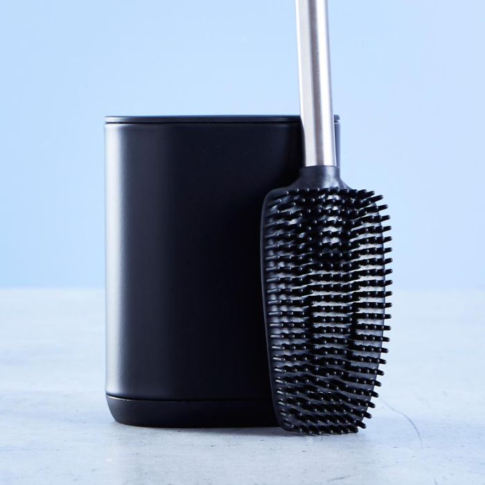 Day Escobilla Wc Acabado Negro Mate Cepillo Oval para Limpieza Taza Medidas 11,5x8 cm h.49 cm 4 Day Escobilla Wc Acabado Negro Mate Cepillo Oval para Limpieza Taza Medidas 11,5x8 cm h.49 cm 4