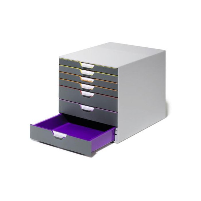 Durable 760758 Módulo 7 Cajones Varicolor®7 Cajonera A4 Gris Multicolor Plástico ABS 6 Durable 760758 Módulo 7 Cajones Varicolor®7 Cajonera A4 Gris Multicolor Plástico ABS 6