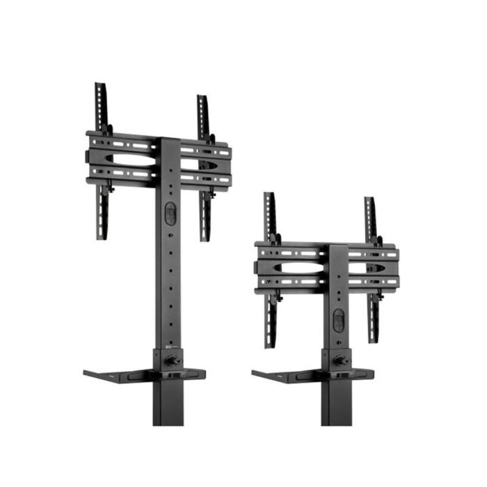 Equip Soporte de Suelo con Ruedas para TV | Ajustable en Altura e Inclinación, Gestión de Cables, VESA 400x400, Carga 35kg, Pantallas 32"-55"