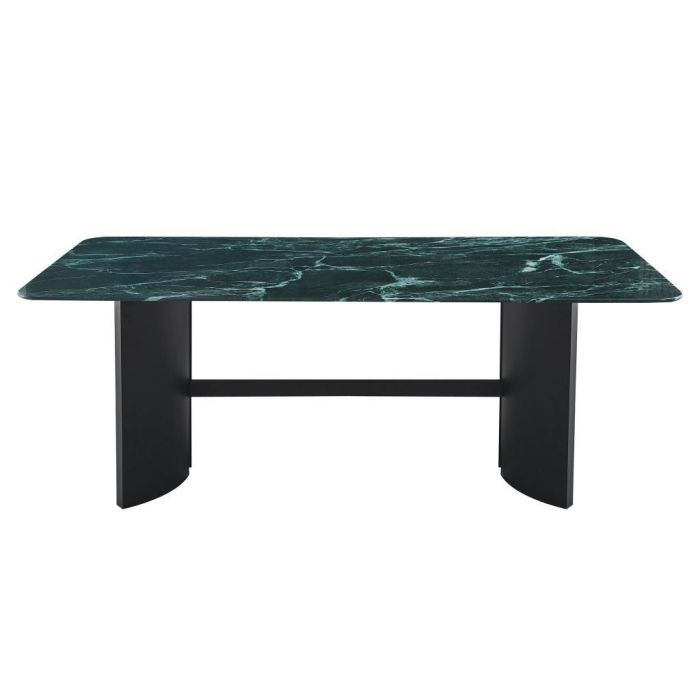 Mesa Comedor Moderno DKD Home Decor Negro Verde 100 x 76 x 200 cm 1