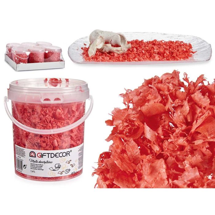 Giftdecor Bote Viruta Decorativa Coral 13x14x14 cm (6 Unidades) Giftdecor Bote Viruta Decorativa Coral 13x14x14 cm (6 Unidades)