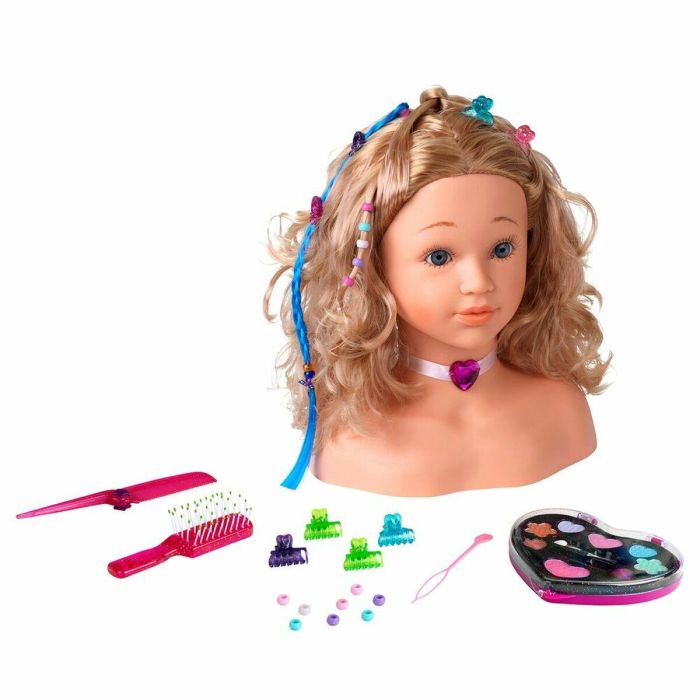 PRINCESS CORALIE Cabeza de Peinado y Maquillaje 33cm - Cabello Lavable, Maquillaje Real, Joyas, Cepillo, Clip - Niñas +3 Años 0 PRINCESS CORALIE Cabeza de Peinado y Maquillaje 33cm - Cabello Lavable, Maquillaje Real, Joyas, Cepillo, Clip - Niñas +3 Años 0