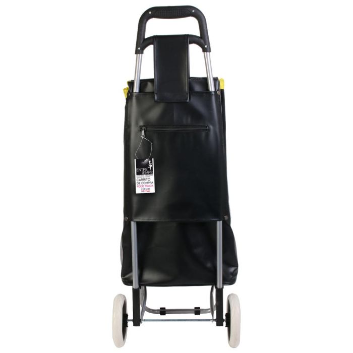 Entre Temps Carro Compra Food Truck Authentic y Menu, 50L, 95cm, Bolso PVC, Cremallera Trasera 1