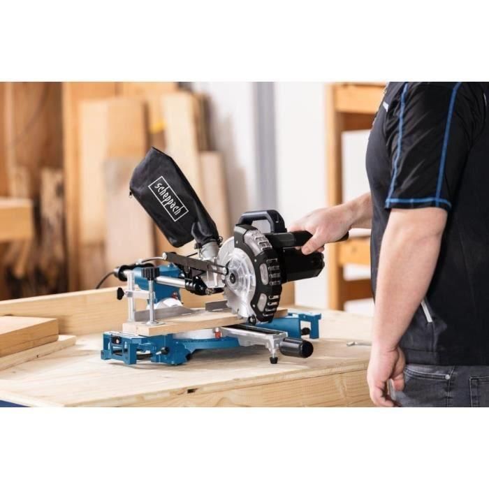 Sierra ingletadora radial - SCHEPPACH - HM 185 - 1400 W - Ø de hoja 185 mm - Madera 4 Sierra ingletadora radial - SCHEPPACH - HM 185 - 1400 W - Ø de hoja 185 mm - Madera 4