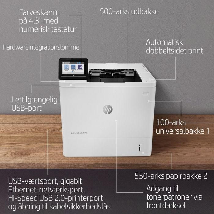 HP Impresora laser monocrono laserJet Enterprise M611dn 25 HP Impresora laser monocrono laserJet Enterprise M611dn 25