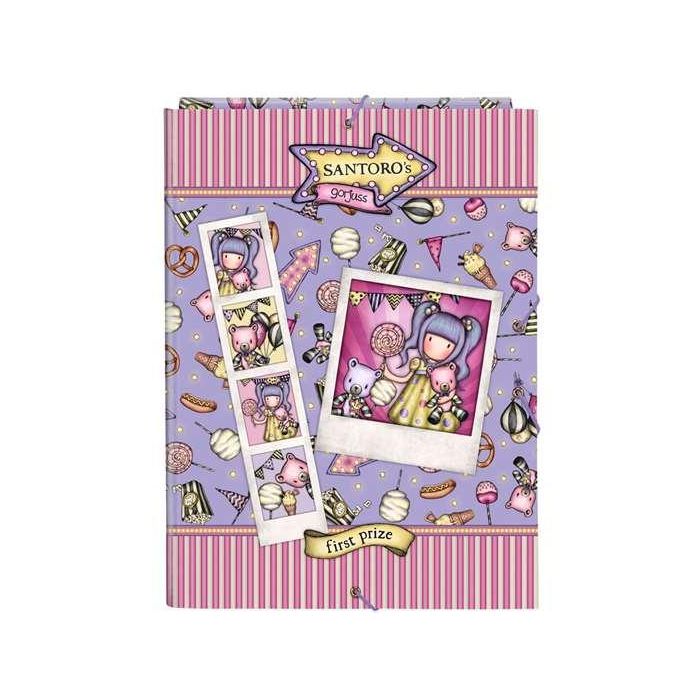 Carpeta Carton Folio Gomas Solapas Safta Gorjuss Fairground 260x25x335 mm