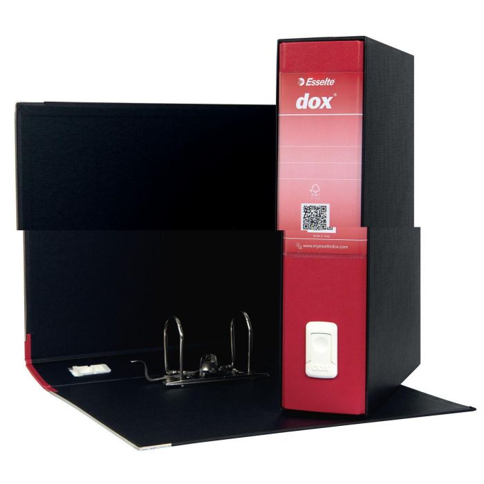 Archivador rellenable Rexel Dox 2 Rojo A4 Cartón Reciclado 2