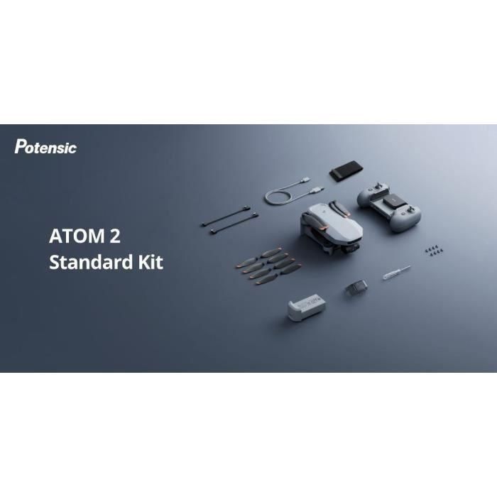 Dron - POTENSIC - ATOM 2 - Kit estándar - Cámara HD/4K - GPS integrado - Tiempo de vuelo de 31 minutos - Alcance de 10 km 4 Dron - POTENSIC - ATOM 2 - Kit estándar - Cámara HD/4K - GPS integrado - Tiempo de vuelo de 31 minutos - Alcance de 10 km 4