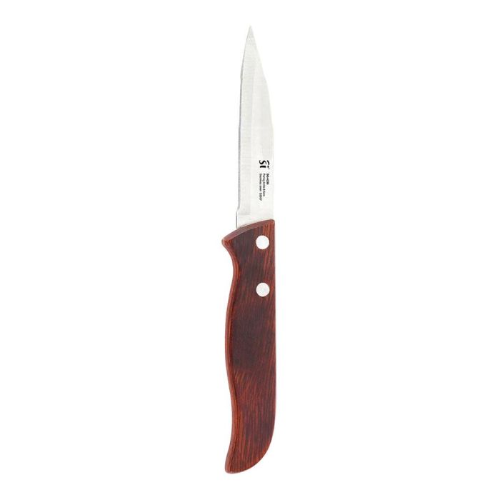 San Ignacio Cuchillo pelador acero inoxidable 8,5 cm mango madera