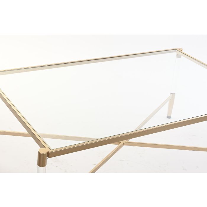 Mesa Centro Glam DKD Home Decor Dorado Transparente 70 x 45 x 120 cm 1 Mesa Centro Glam DKD Home Decor Dorado Transparente 70 x 45 x 120 cm 1