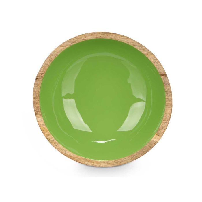 Plato Hondo 20 cm Madera Mango Verde - Giftdecor (12 Unidades) 2 Plato Hondo 20 cm Madera Mango Verde - Giftdecor (12 Unidades) 2