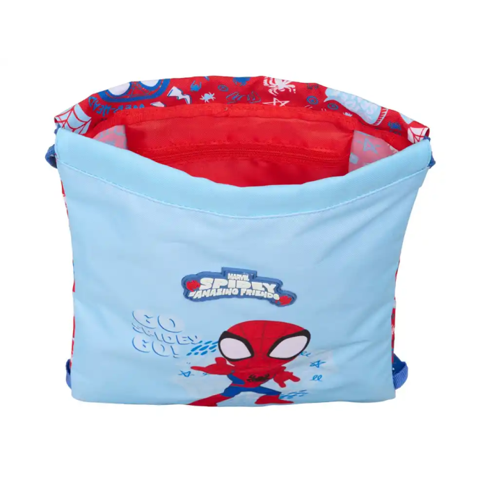 Bolsa Mochila con Cuerdas Spider-Man Rescue Azul Rojo 26 x 34 x 1 cm 3