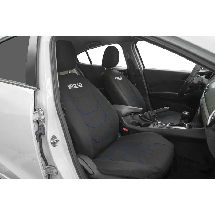 Fundas para Asientos de Coche Sparco Corsa Negro/Azul 2