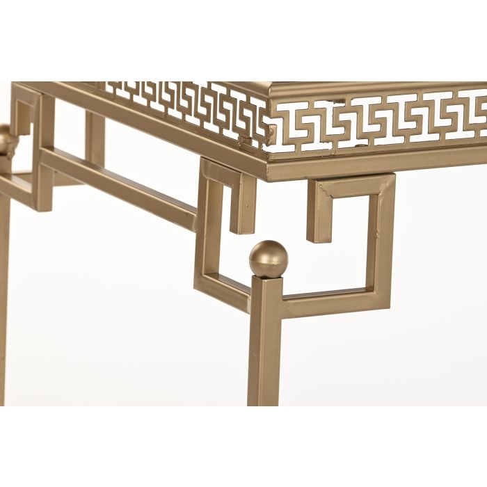 DKD Home Decor Mesa Centro Oriental de Metal y Espejo Dorado 44x85x48 cm 3 DKD Home Decor Mesa Centro Oriental de Metal y Espejo Dorado 44x85x48 cm 3