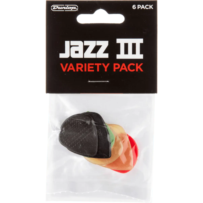 DUNLOP Jazz Pack De 6 Unidades - Púas para Guitarra Eléctrica y Acústica 0 DUNLOP Jazz Pack De 6 Unidades - Púas para Guitarra Eléctrica y Acústica 0