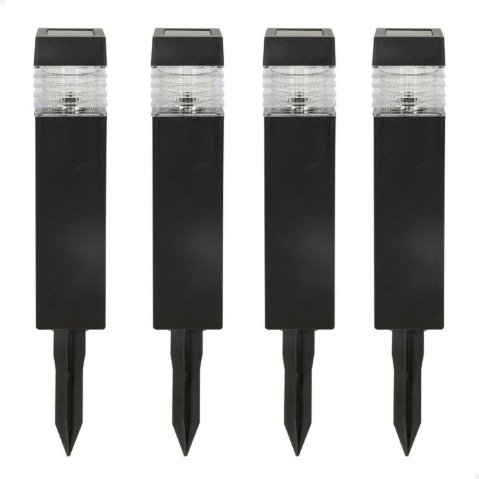 Set de estacas solares de jardín Aktive 4 Piezas Plástico 6 x 39,5 x 6 cm (4 Unidades) 4 Set de estacas solares de jardín Aktive 4 Piezas Plástico 6 x 39,5 x 6 cm (4 Unidades) 4