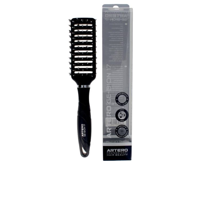Artero Cepillo GE-BION17 Flexible Vent para Pelo, Profesional Peluquería, Ergonómico, Antiestático, Antibacteriano