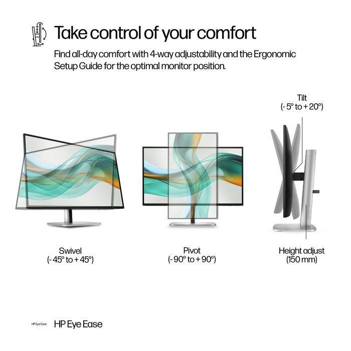 HP Monitor 527pu 27" QHD IPS 2560x1440 100Hz USB-C 350cd 5ms 8
