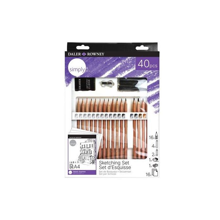 Set Daler Rowney Esbozo Estuche De 40