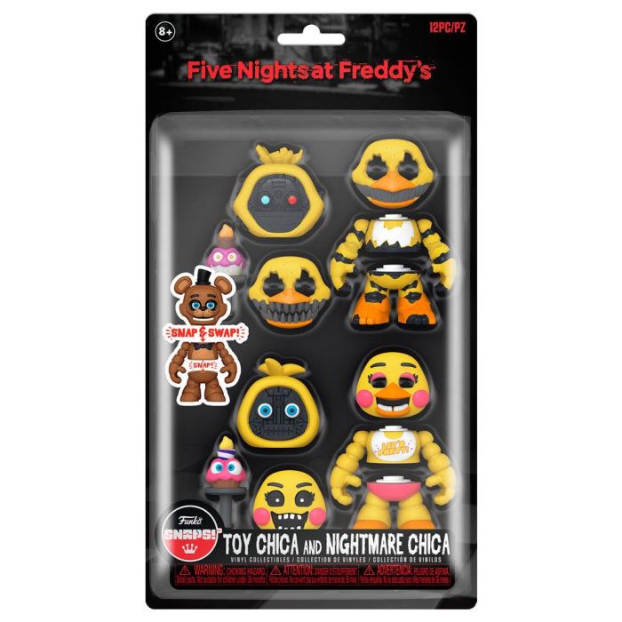 Blister 2 figuras Snaps! Five Nights at Freddys Toy Chica and Nightmare Chica 0 Blister 2 figuras Snaps! Five Nights at Freddys Toy Chica and Nightmare Chica 0
