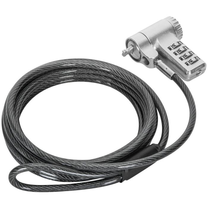Targus ASP96RGL - Candado de Combinación Reajustable de Acero Galvanizado para Portátil/PC/Monitor, Cable de 2m, Plata 6 Targus ASP96RGL - Candado de Combinación Reajustable de Acero Galvanizado para Portátil/PC/Monitor, Cable de 2m, Plata 6