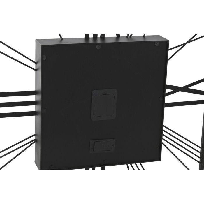 DKD Home Decor Reloj de Pared Estilo Loft Negro Dorado 8 x 80 x 80 cm de Metal y Cristal con Movimiento. Funciona con 3 Pilas AA. 1 DKD Home Decor Reloj de Pared Estilo Loft Negro Dorado 8 x 80 x 80 cm de Metal y Cristal con Movimiento. Funciona con 3 Pilas AA. 1