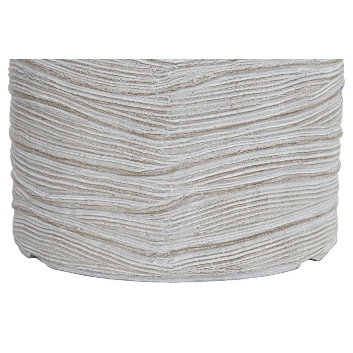 Set de Maceteros Home ESPRIT Beige Fibra de Vidrio Magnesio 44,5 x 44,5 x 44 cm (3 Unidades) 2