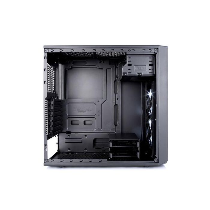 Fractal Design FD-CA-FOCUS-BK-W Caja PC Midi Tower Negra con Ventana Lateral y Ventiladores Frontales Iluminados en Blanco 7