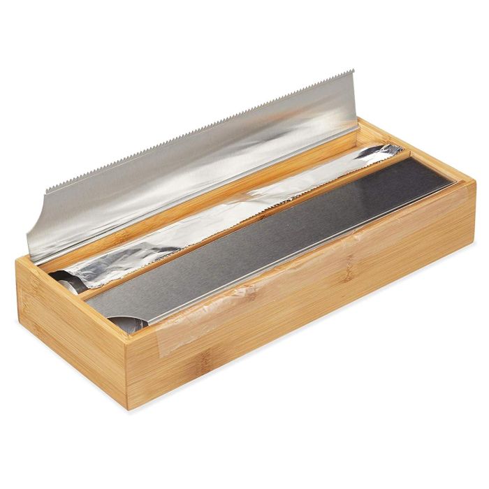 Quttin Dispensador de Bambú y Aluminio 33.7 x 13.7 x 5.5 cm (12 Unidades) 5