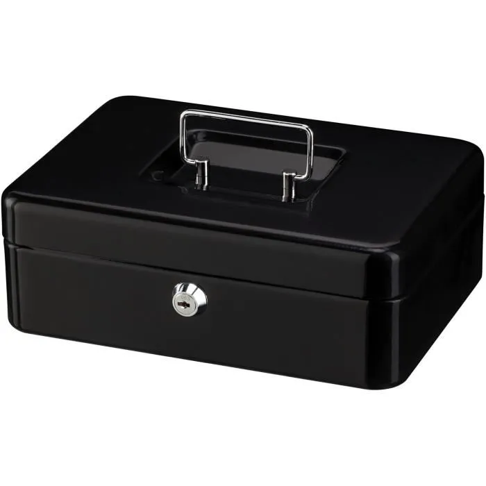 Burg Wachter Money 5025 Black Caja para Monedas con Apertura con Llave, Acero Negro 5