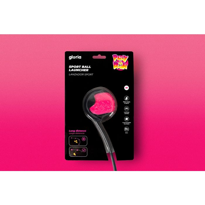 Gloria Lanzador Play and Run Sport para Perros Activos, Ideal Ejercicio Intenso, Pelota TPR, Gris 50 cm Talla M 1 Gloria Lanzador Play and Run Sport para Perros Activos, Ideal Ejercicio Intenso, Pelota TPR, Gris 50 cm Talla M 1