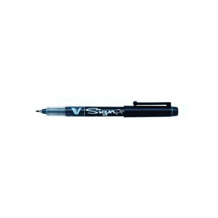 Rotulador Fibra Pilot Sign Pen Negro 12 unidades