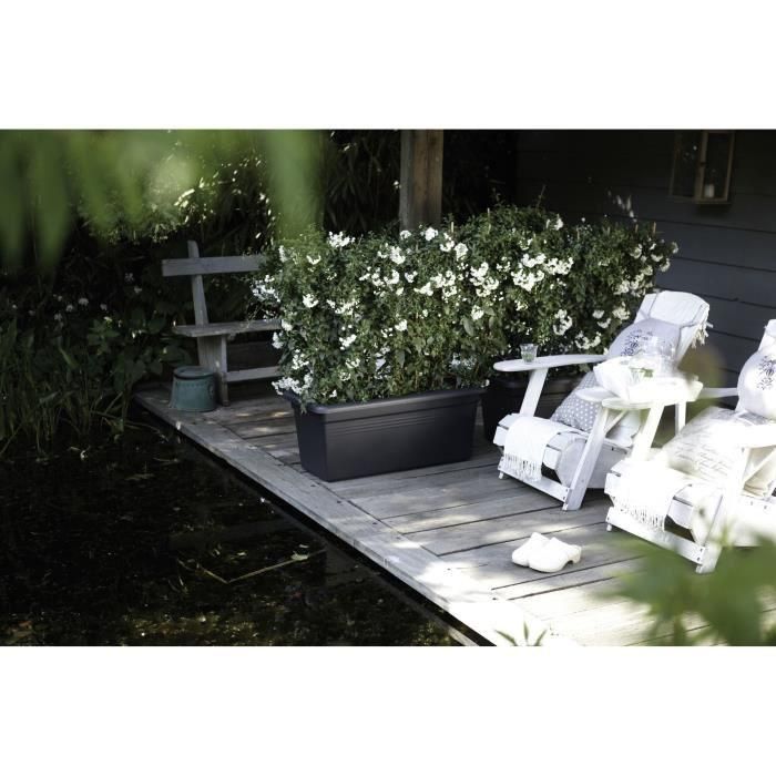 ELHO Jardiniere Green Basics 60 - Negro living - Exterior - XXL - L 29.5 x L 59.2 x H 27.7 cm 3 ELHO Jardiniere Green Basics 60 - Negro living - Exterior - XXL - L 29.5 x L 59.2 x H 27.7 cm 3