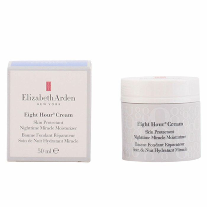 Elizabeth Arden Eight Hour Nighttime Miracle Moisturizer Crema Facial Hidratante Noche para Piel Seca con Esencia de Lavanda 50 ml