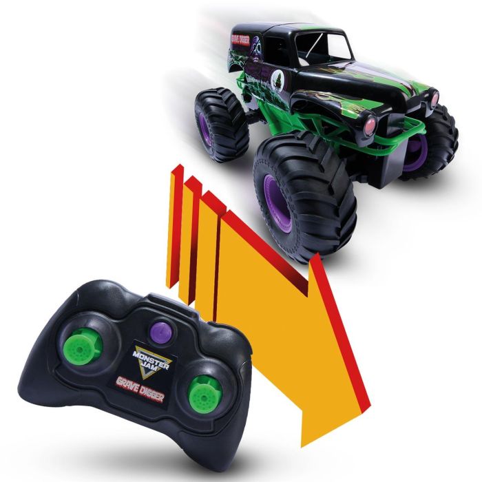 Spin Master 6072500 Monster Jam RC Smash y Bash Grave Digger - Coche Radio Control, +4 Años 4
